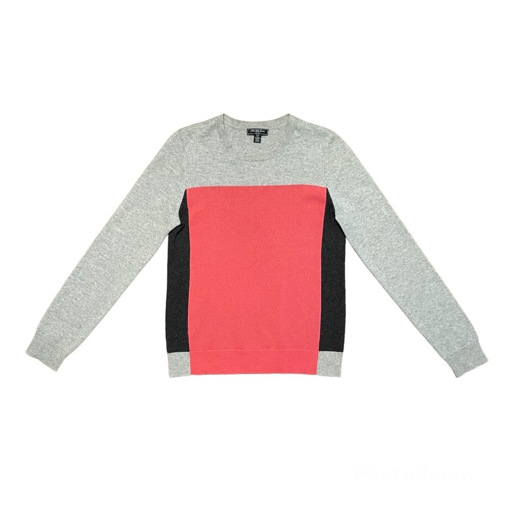 Saks Fifth Avenue New York color block cashmere sweater size M